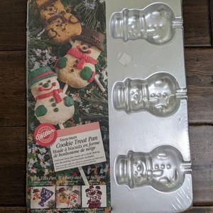 Wilton Snowman Pop Cookie Candy Treat Baking Pan Mold Christmas Holiday 1996 NIP